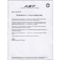 Michael Kogan AST  Recommendation letter, Zeugnis